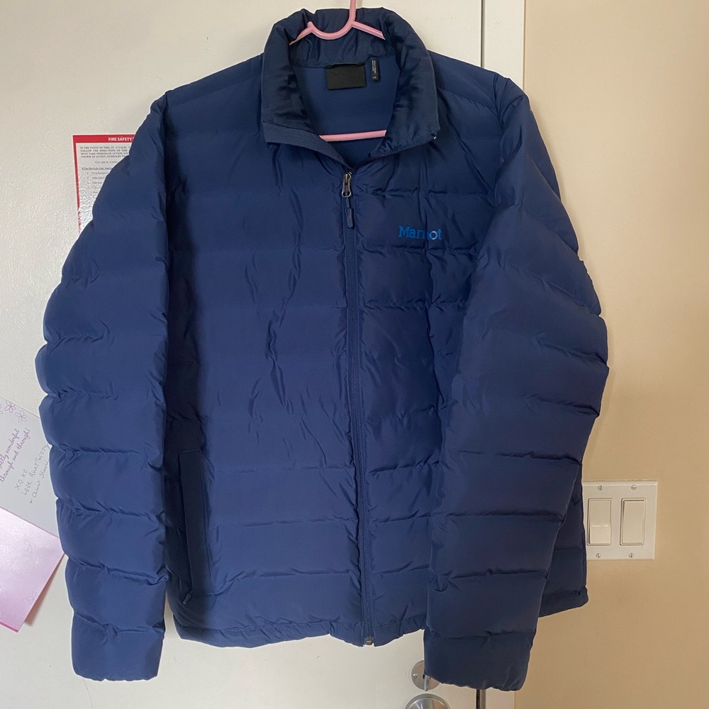 One Marmot Alassian Featherless Jacket in Blue - Large
